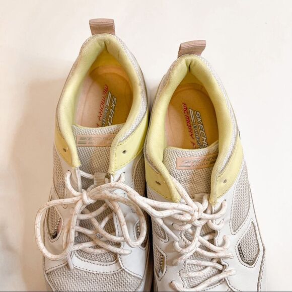 Skechers Bobs Sparrow Sport 2.0 Retro Jam in White/Lime Size 8 - Picture 10 of 14